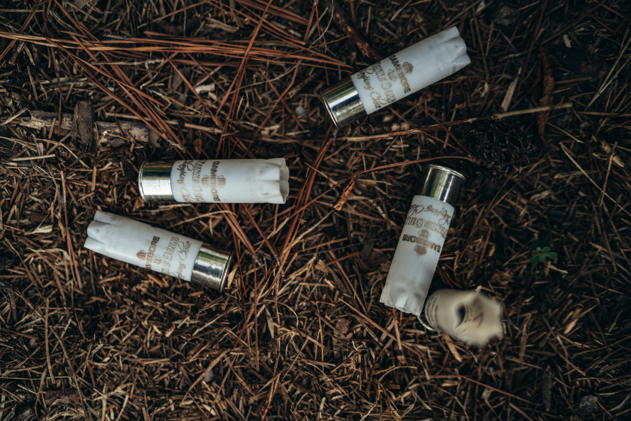 Spent Gamebore White Gold shotshells